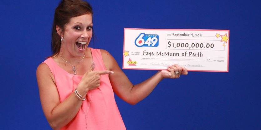 Faye McMunn of Perth has 1,00,000 reasons to smile as she won a cool million playing Lotto 649.